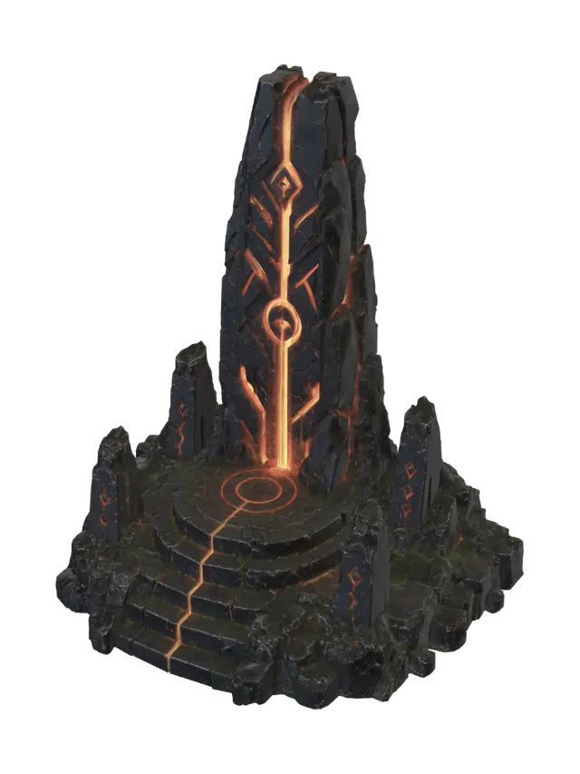 3D model for Volcanic Monolith