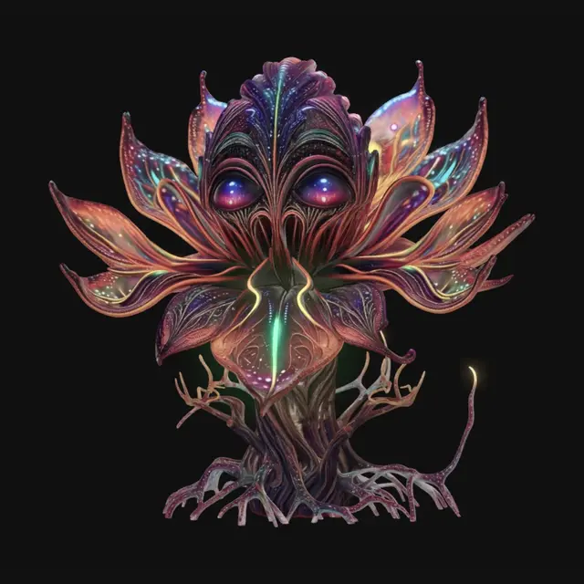 3D model for Neon Lotus