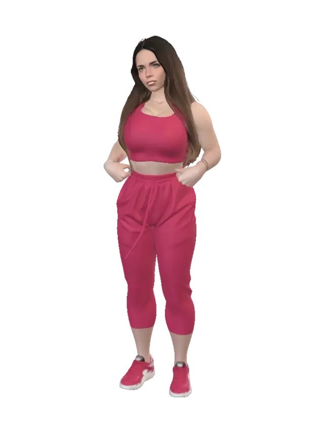 3D model for Pink on the Balcony