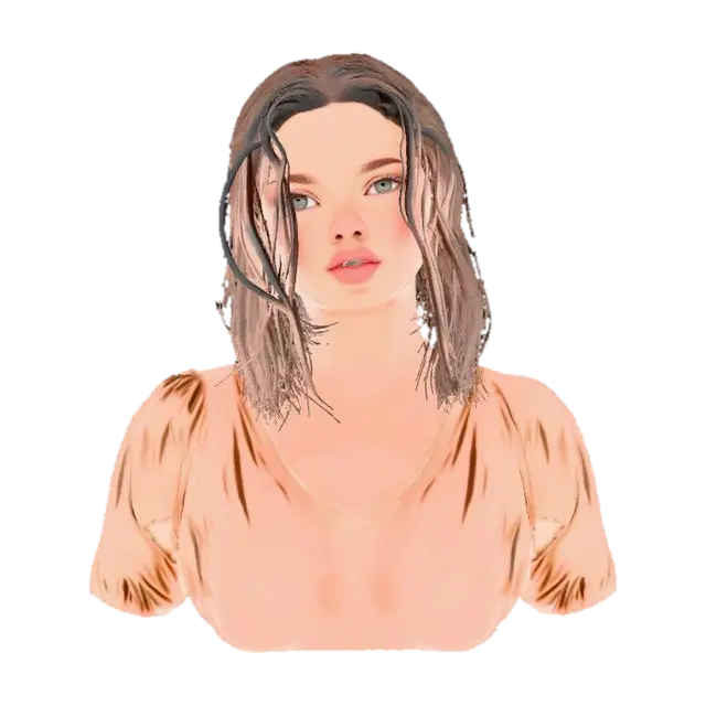 create or make a hyper-realistic full-body female skin texture based on the… - Cuteface 3D model, vytvořený pomocí AI