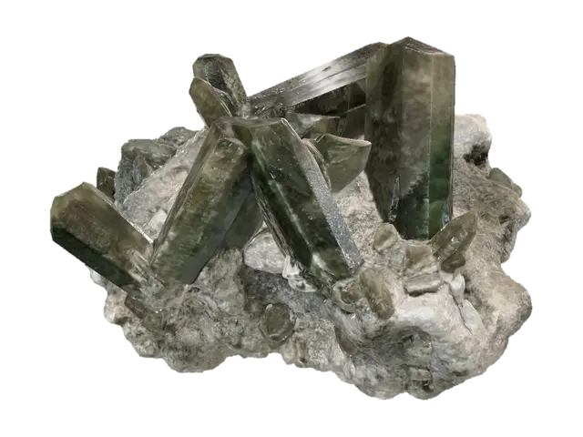 Cubic Crystal Cluster on Rock 3D model, vytvořený pomocí AI