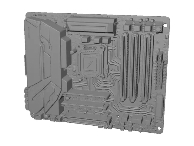 3D model for Ein Atx motherboard