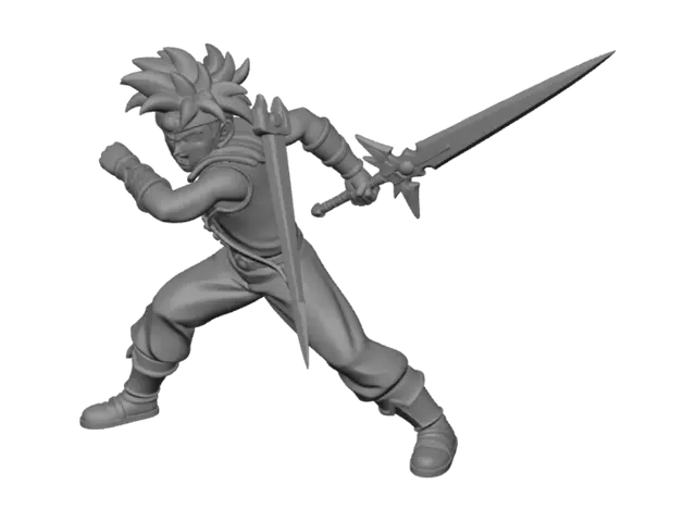 3D model for Azure Blade Warrior