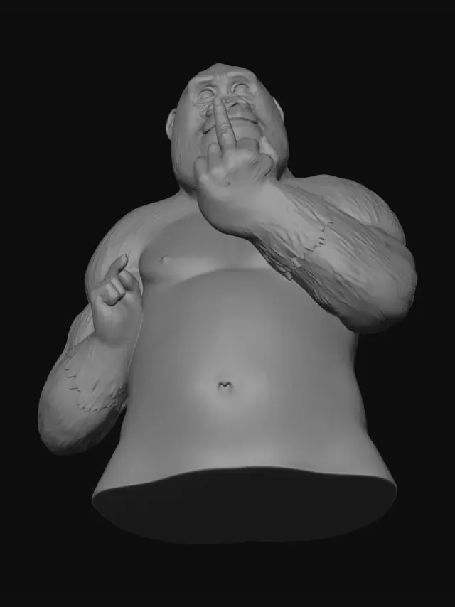 3D model for Gorilla's Middle Finger