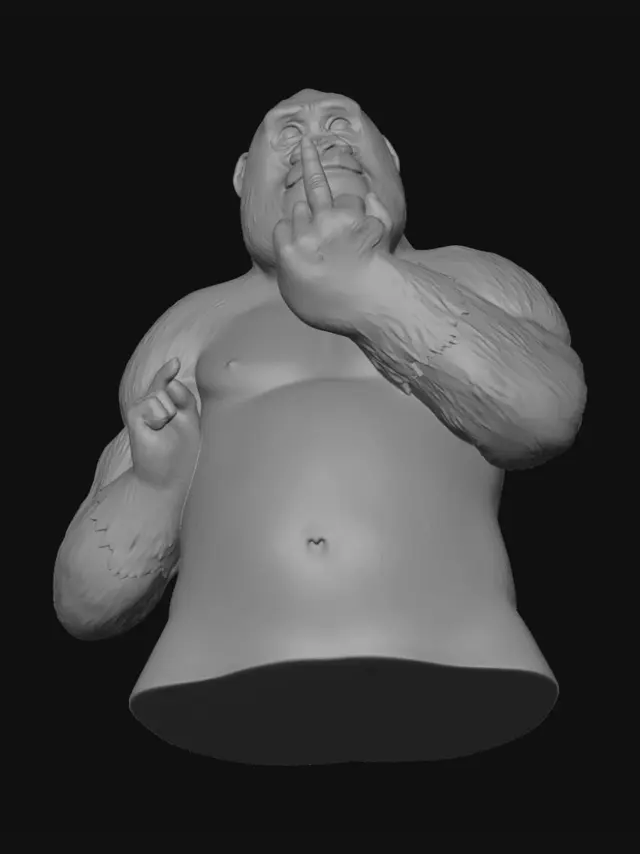 3D model for Gorilla's Middle Finger