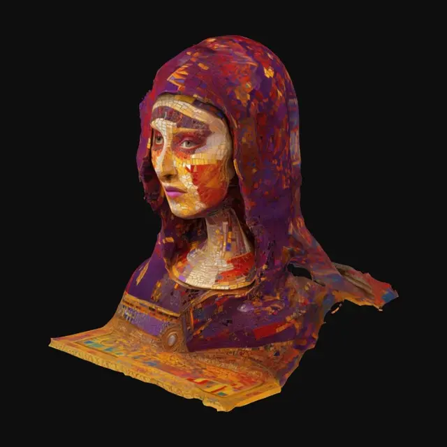 3D model for Psychedelic Mona
