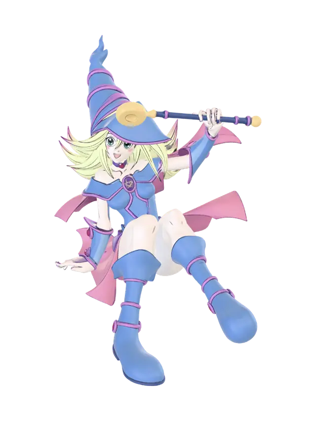 3D model for Blue Witch in Flight