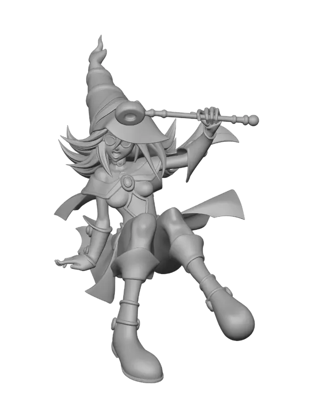3D model for Blue Witch in Flight