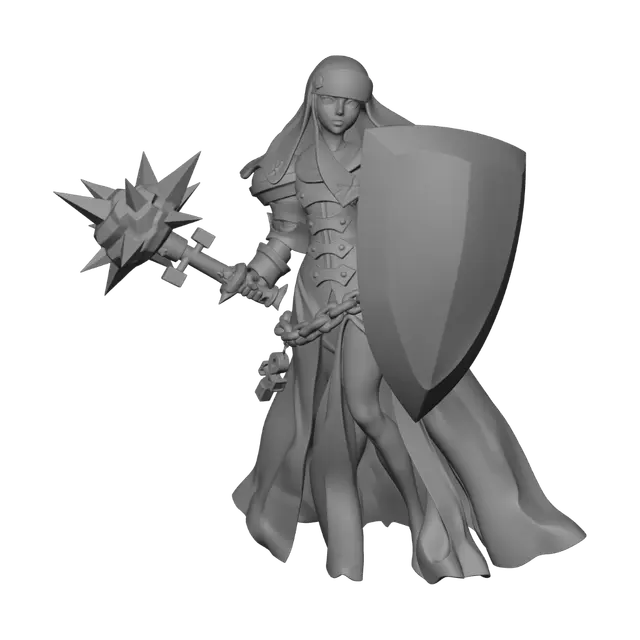 3D model for Azure Knight of the Fleur-de-Lis