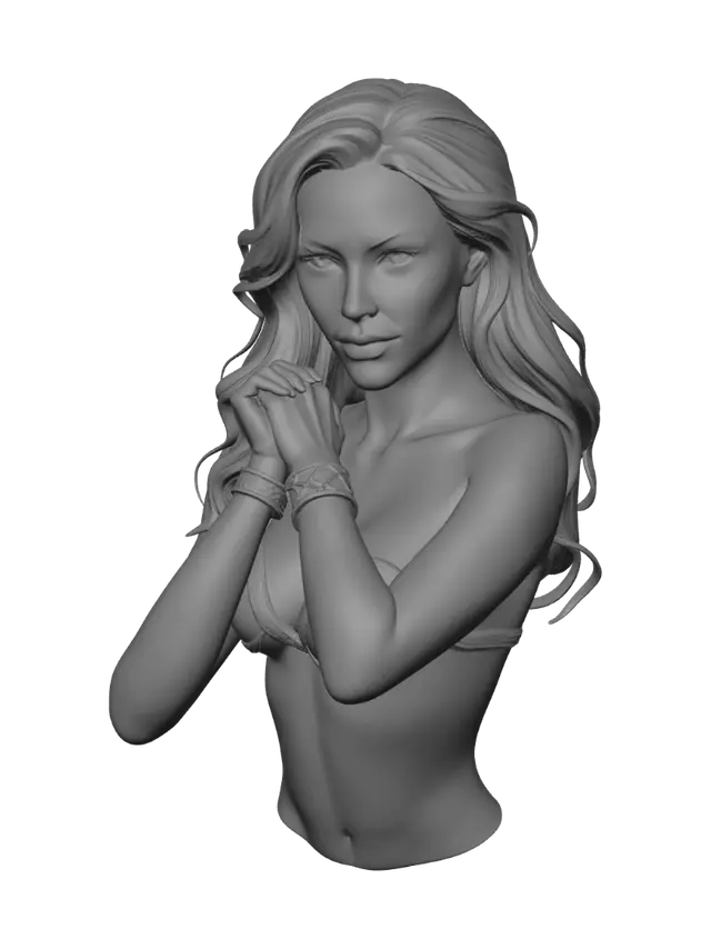 3D model for Emerald Gaze and Golden Cuffs