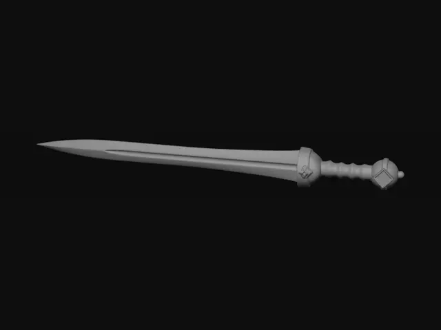 3D model for Silver Fang Dagger