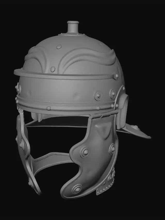 3D model for Roman Galea Helmet