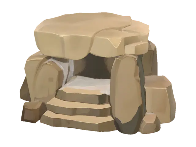 Stone Steps - Stair 3D model, vytvořený pomocí AI