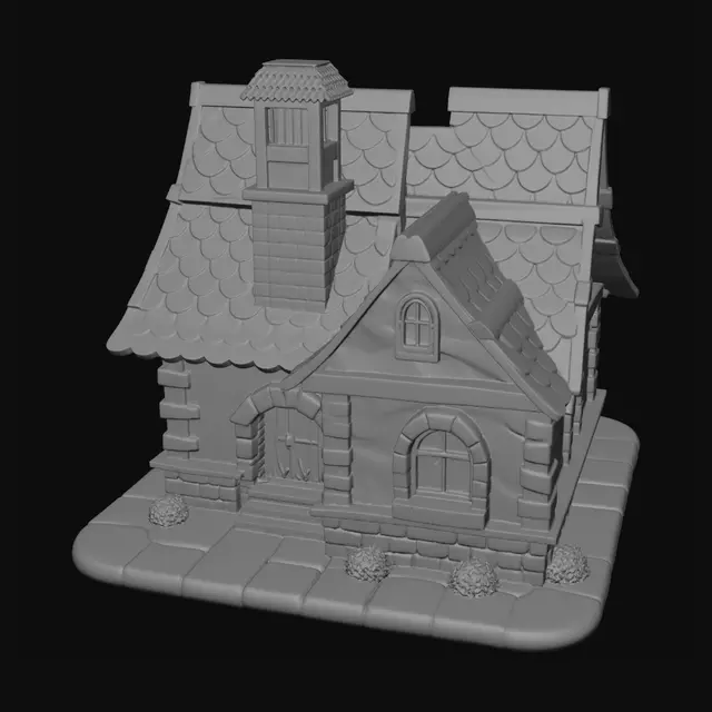 3D model for Hearthside Stone Cottage