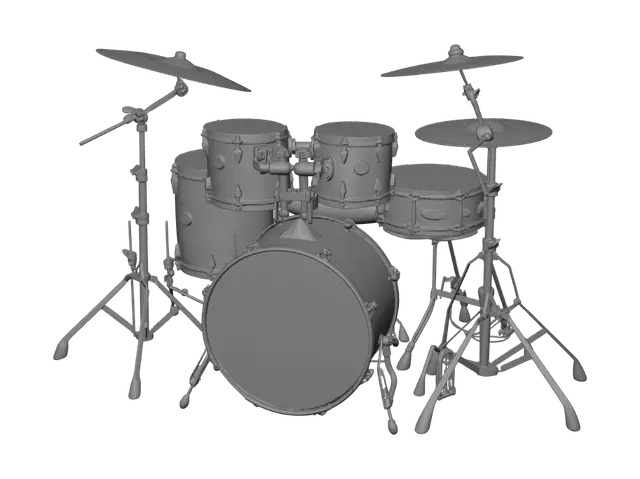 3D model for Yamaha drum kit