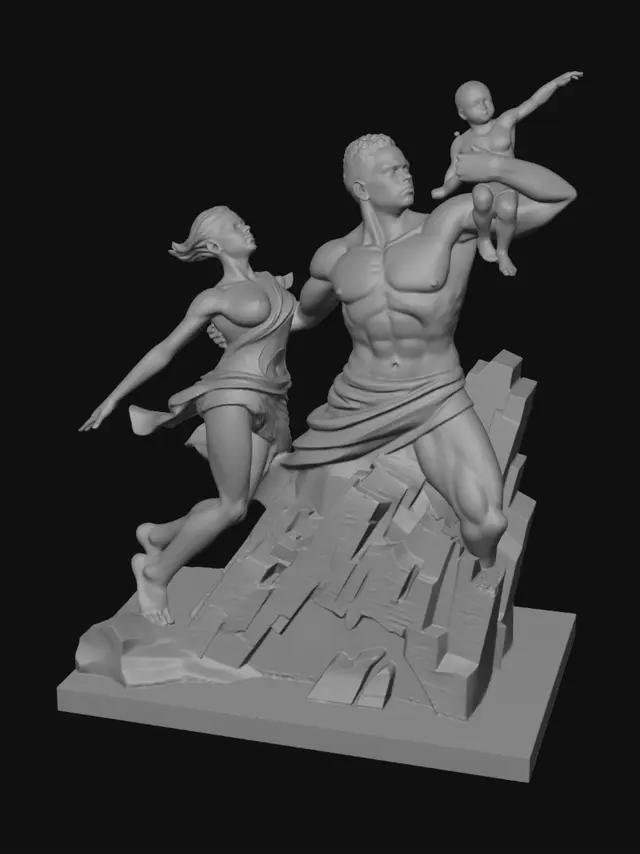 3D model for African Renaissance Monument