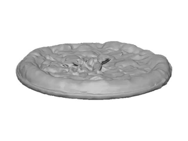 3D model for ピザ、マルゲリータ