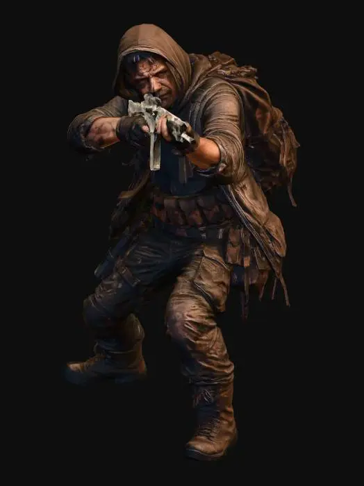 3D model for P.A. Raider with Rifle