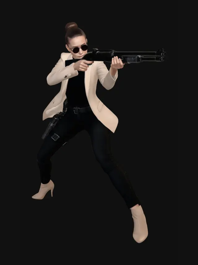 3D model for Sharp Dressed Sharpshooter