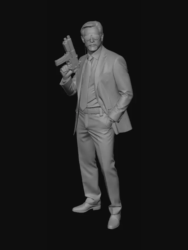 3D model for Executive with a Pistol