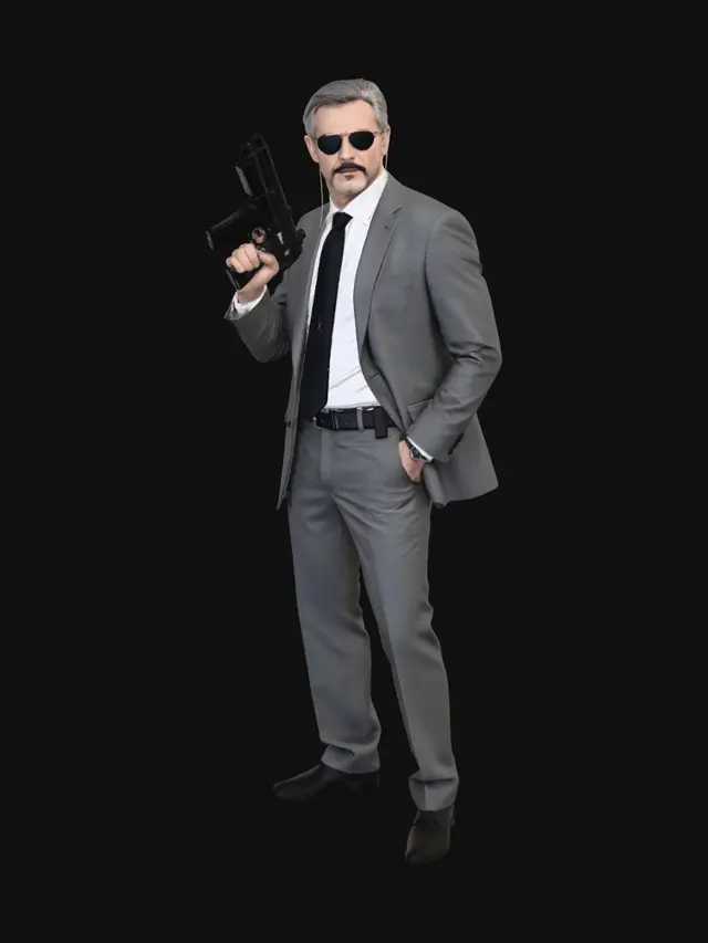 3D model for Executive with a Pistol