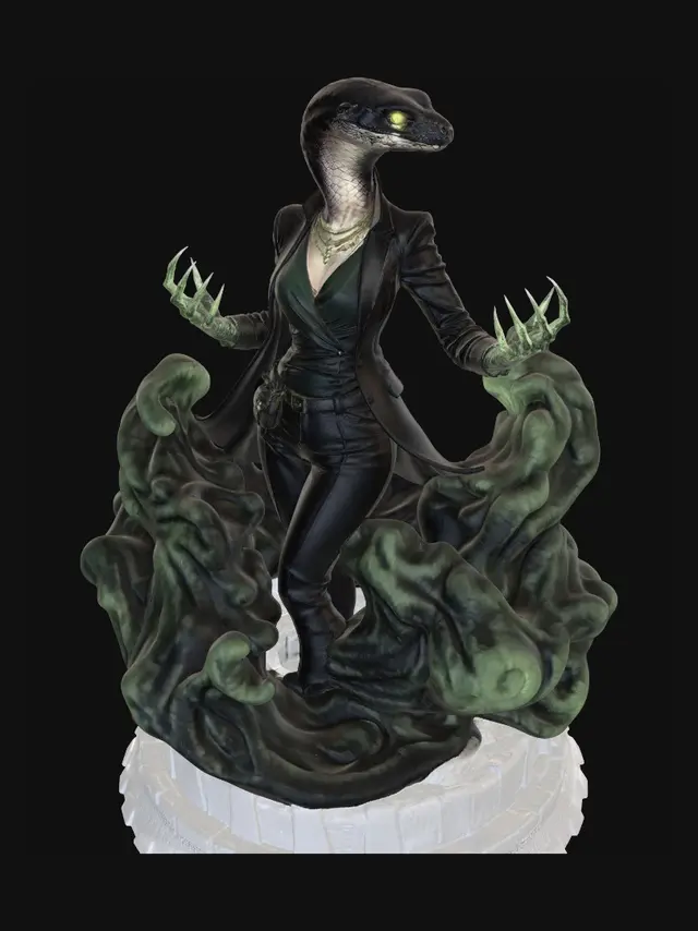 3D model for Emerald Serpent Enchantress
