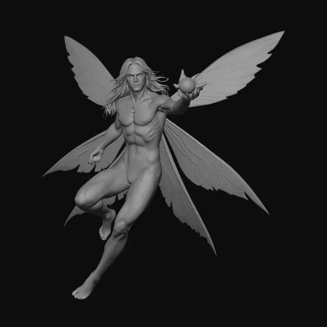 3D model for Serene Fae (in flight)