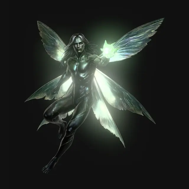 3D model for Serene Fae (in flight)