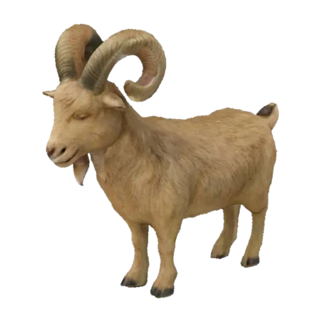 Fluffy Goat 3D model, vytvořený pomocí AI