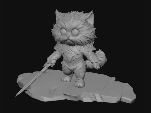 3D model for Knight Kitten