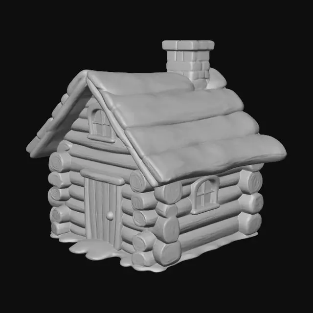 3D model for Cozy Log Cabin