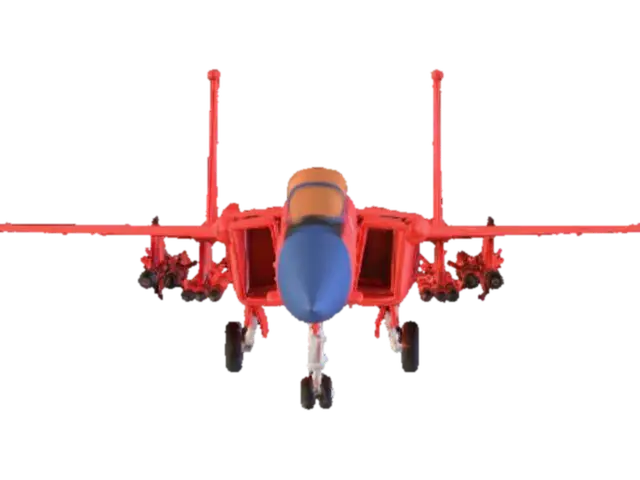 Decepticon Starscream Jet - Super 3D model, vytvořený pomocí AI