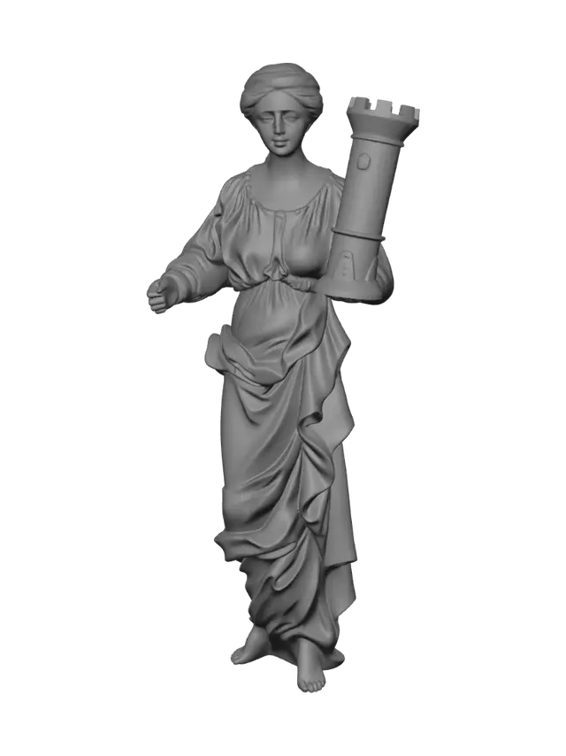 3D model for Goddess with a Tower