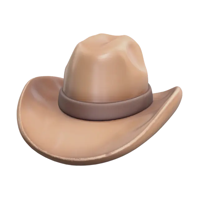 Stylized Mexican Cowboy Hat 3D model, vytvořený pomocí AI