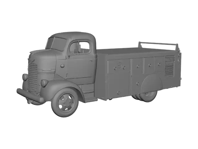 3D model for Rusty Vintage Dodge Utility Truck