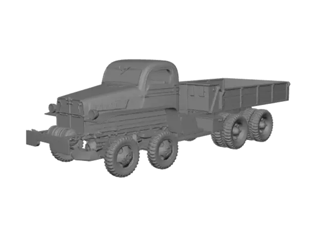 3D model for Green Army Dump Truck