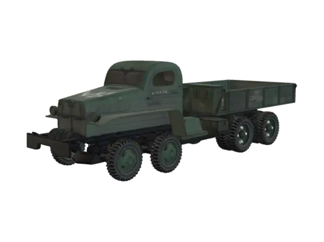 3D model for Green Army Dump Truck