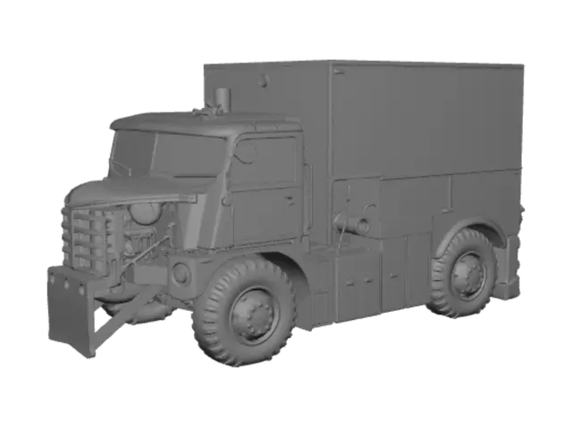 3D model for Rusted Yellow Utility Truck