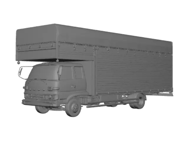 3D model for Tarpaulin-Covered Freight Truck