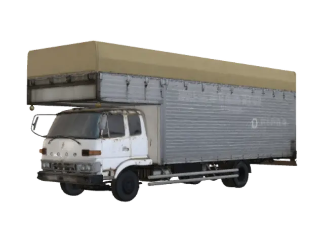 3D model for Tarpaulin-Covered Freight Truck