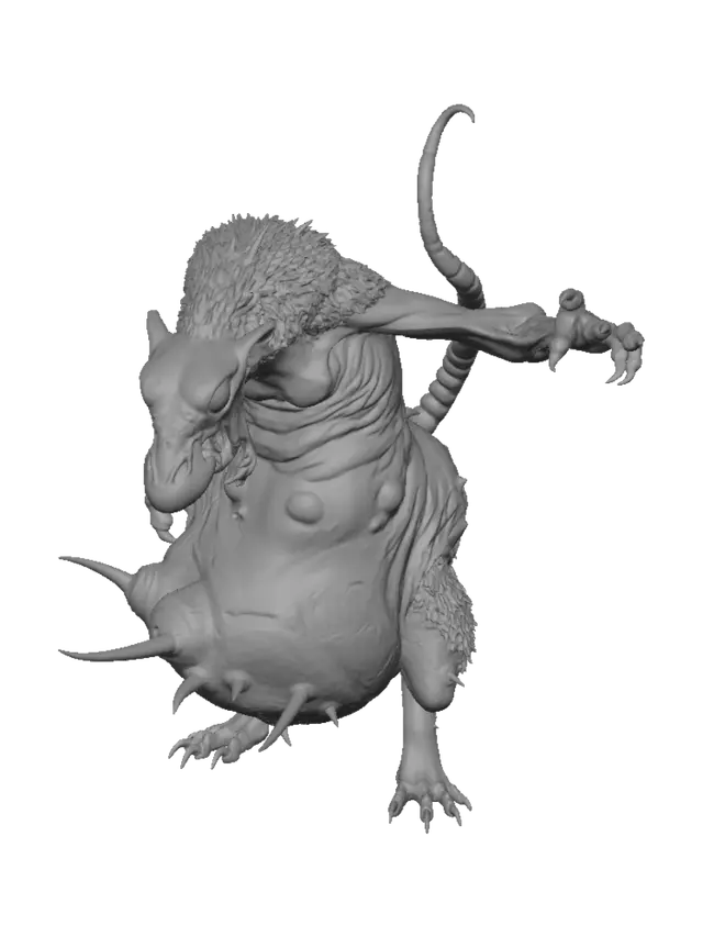 3D model for Plaguebound Ratbeast