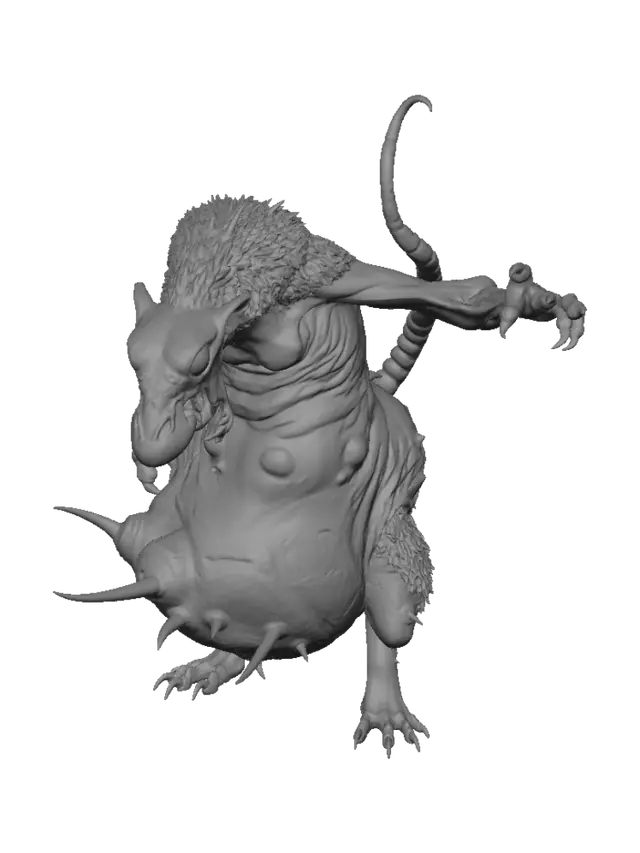 3D model for Plaguebound Ratbeast