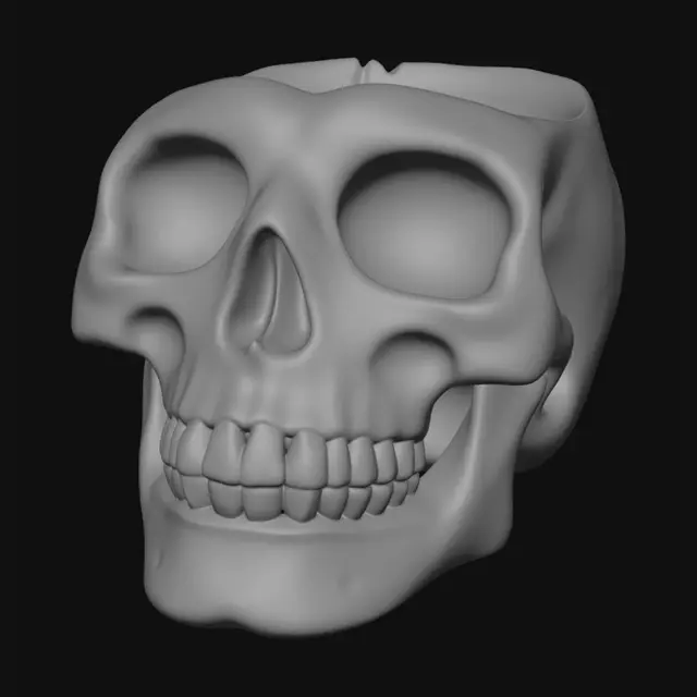 3D model for aschenbecher totenkopf