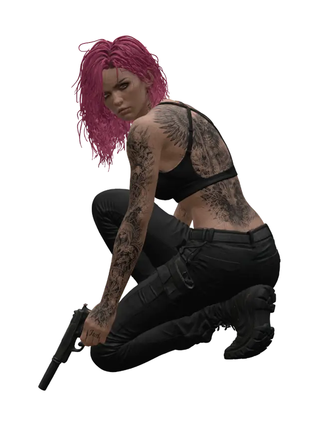 3D model for Winged Ink Warrior