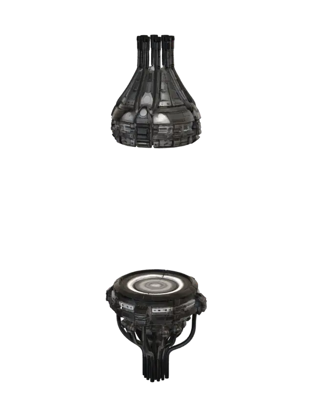 Cryo Chamber - Hub 3D model, vytvořený pomocí AI