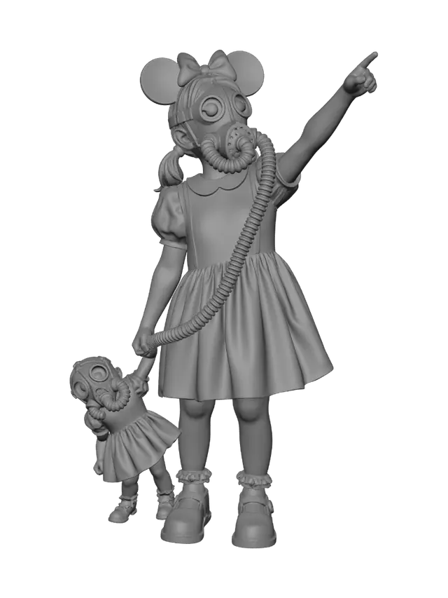 3D model for Gas Mask Minnie