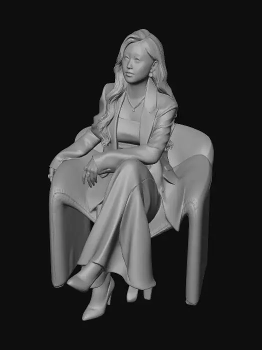 3D model for Elegance in White