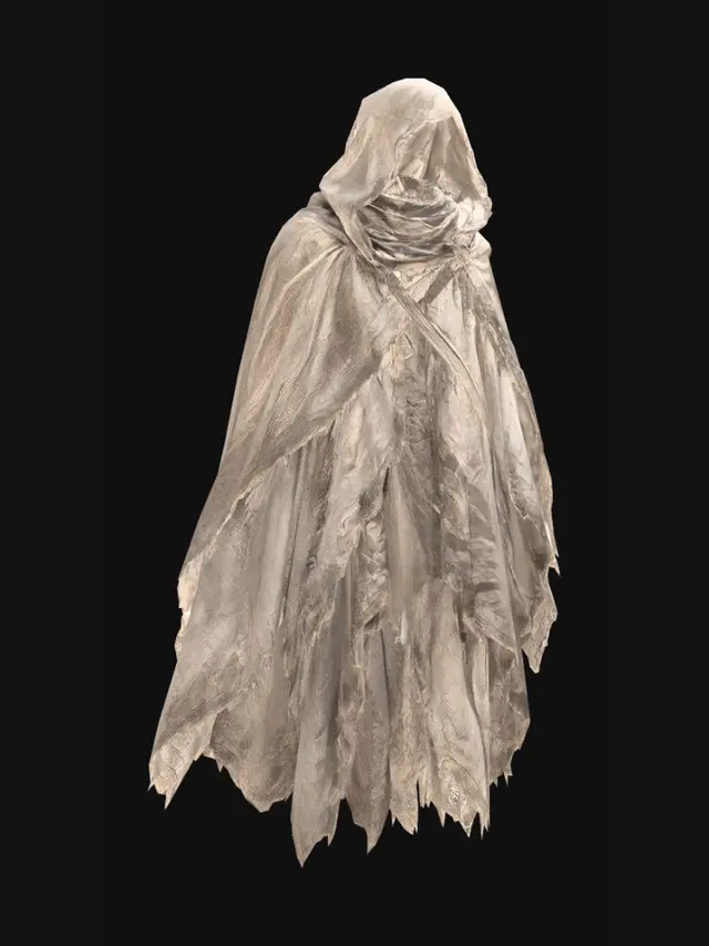 3D model for Hooded Figure in Tattered Cloak