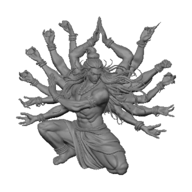 3D model for Thousand-Armed Meditator
