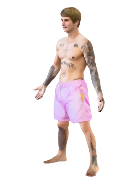justin - Justinbieber 3D model, vytvořený pomocí AI